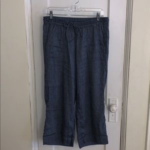 Loft Linen Cropped Pants